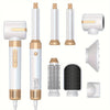 7-in-1 Brushless Hair Dryer Brush — High-Speed Ionic Hot Air Styler with Diffuser & Curling Attachments