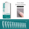 600-Piece Full Cover False Nail Tips Acrylic Nail Capsules Clear Semi-Matte Stiletto Coffin Almond Square Oval