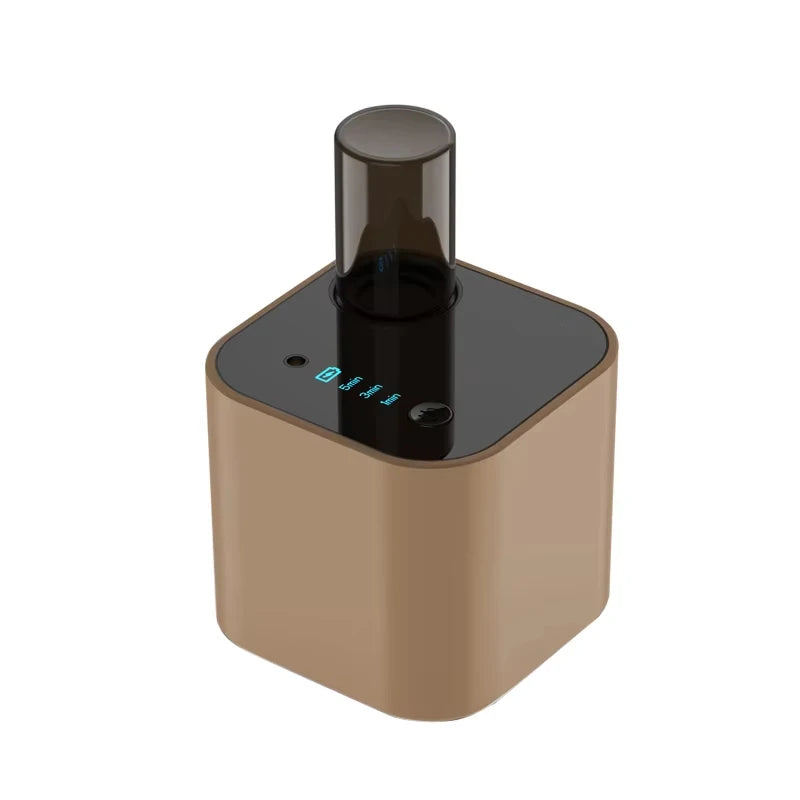 Rechargeable USB Portable Waterless Aroma Diffuser Nebulizer – 10ml Pure Essential Oil Scent for Home & Office