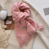 SENAIFEI Luxury Winter Wool Scarf for Women – Cashmere-Feel Pashmina Shawl Wrap, Thick Soft 30 x 200 cm (11.8 x 78.7 in)