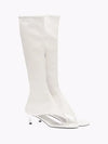 Pinch Toe Knee-High Stretch Boots for Women – Slim Kitten Heel 7 cm (2.8 in), Zip Closure, Elastic Microfiber Upper