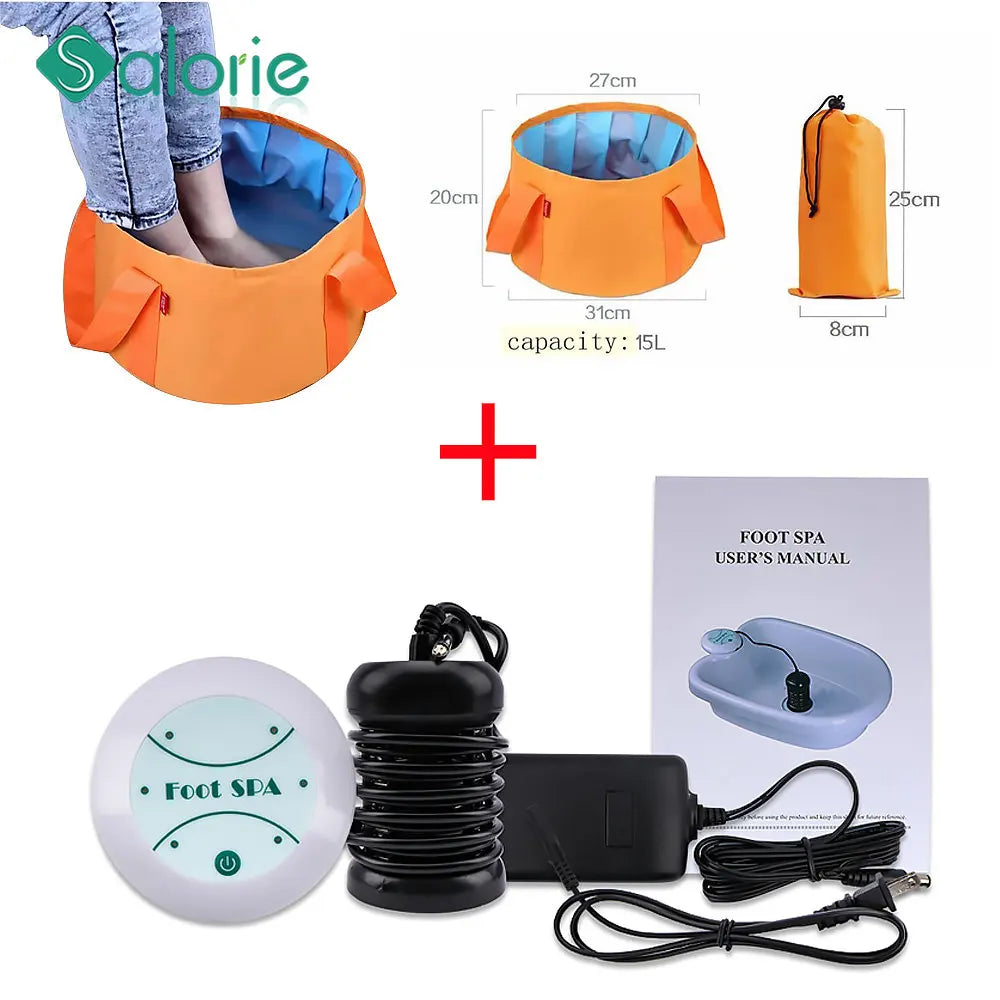 Ionic Foot Detox Spa Machine – Electric Footbath Massager with Array Controller for Ionic Detox & Reflexology
