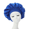 2-Pack Milk Satin Wide-Brim Hair Bonnets for Women – Elastic Band Sleep & Protective Caps