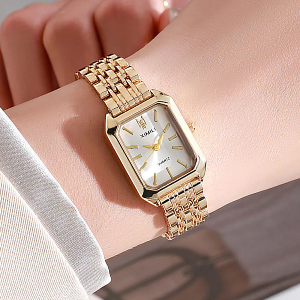 Women’s Luxury Stainless Steel Quartz Watch – Minimalist Business & Fashion Wristwatch