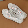 Sequin Clear Jelly Sandals for Women - Flat Beach Slip-On Sandals