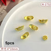 Flat Pearl & Rhinestone Nail Art Decorations - Metal Alloy Charms 1 Pack | Wreath Star Bow Butterfly Koi Manicure Accessories