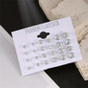 Classic Stainless Steel Stud Earrings - Fashion Unisex Metal Studs