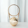 Mini PVC Ball-Handle Evening Bag — Electroplated Round Bowling Shoulder Purse for Women