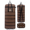 5-Layer Foldable Rolling Travel Bag with Spinner Wheels - Large Waterproof Luggage for Weekend Getaways