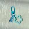 Cute Anime Animal Acrylic & Zinc Alloy Keychain with D-Shaped Buckle – Playful Bag Charm for Women