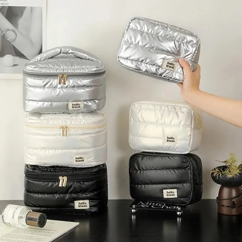 Large Capacity Waterproof Travel Makeup Bag Portable Multifunctional Cosmetic & Toiletry Organizer