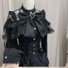 Kawaii Lolita Lace Patchwork Blouse - Harajuku Sweet Bow O‑Neck Summer Top