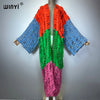WINYI Kimono Denim Cardigan Maxi Dress – Bohemian Beach Cover-Up Abaya | Luxury Women's Beachwear