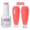 Red Semi-Permanent UV Gel Nail Polish 15ml (0.5 fl oz) Top & Base Hybrid