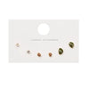 S925 Silver Needle Mini Stud Earrings Set for Women and Girls, Cute Geometric Fashion Jewelry Gift