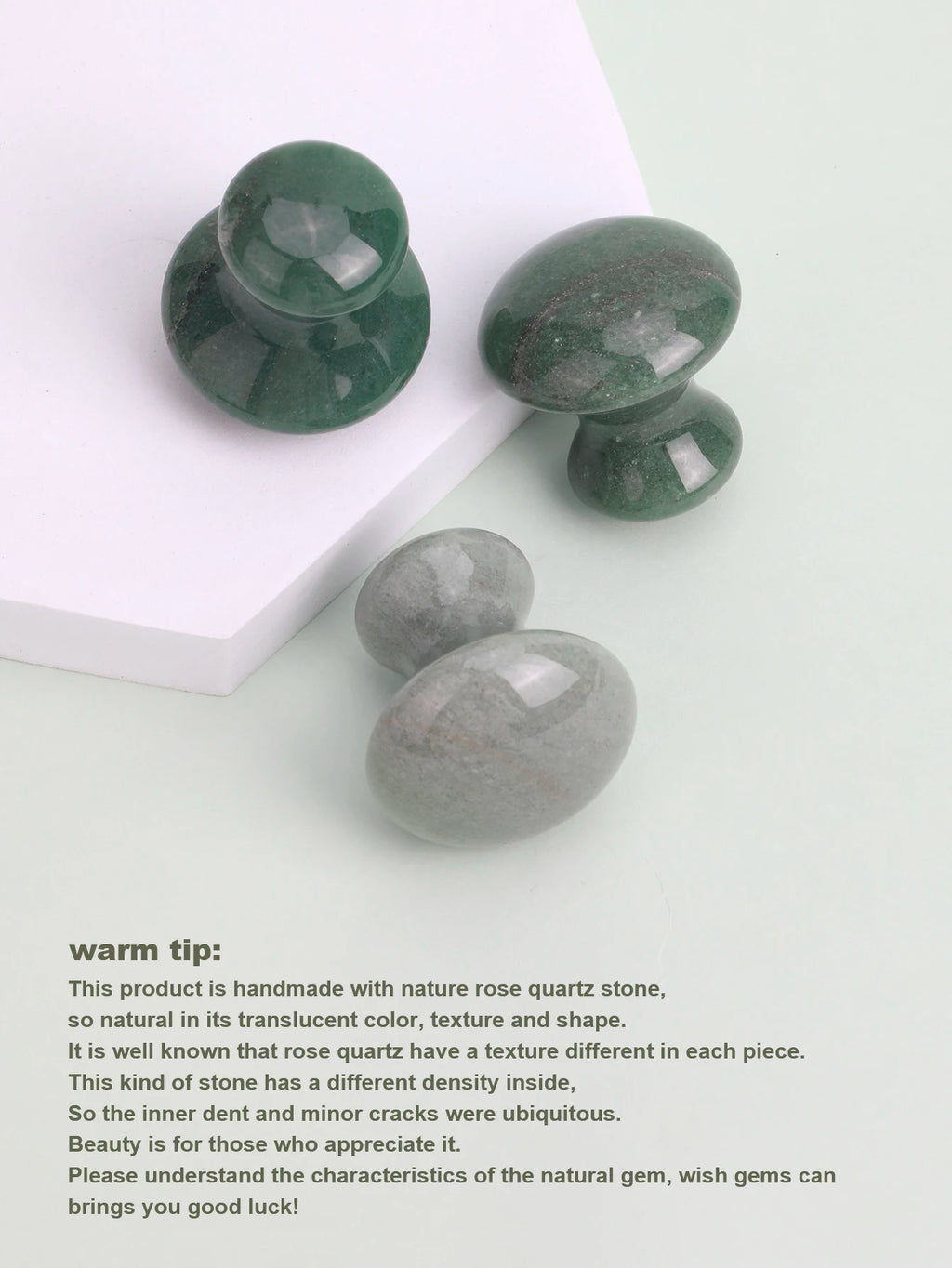 Natural Jade Mushroom Gua Sha – Facial & Body Massager for Lymphatic Drainage, Skin Sculpting & Anti-Aging