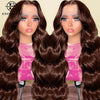 Body Wave 13x4 Lace Front Synthetic Wig - Heat Resistant 320°F, Natural Look, Adjustable Cap
