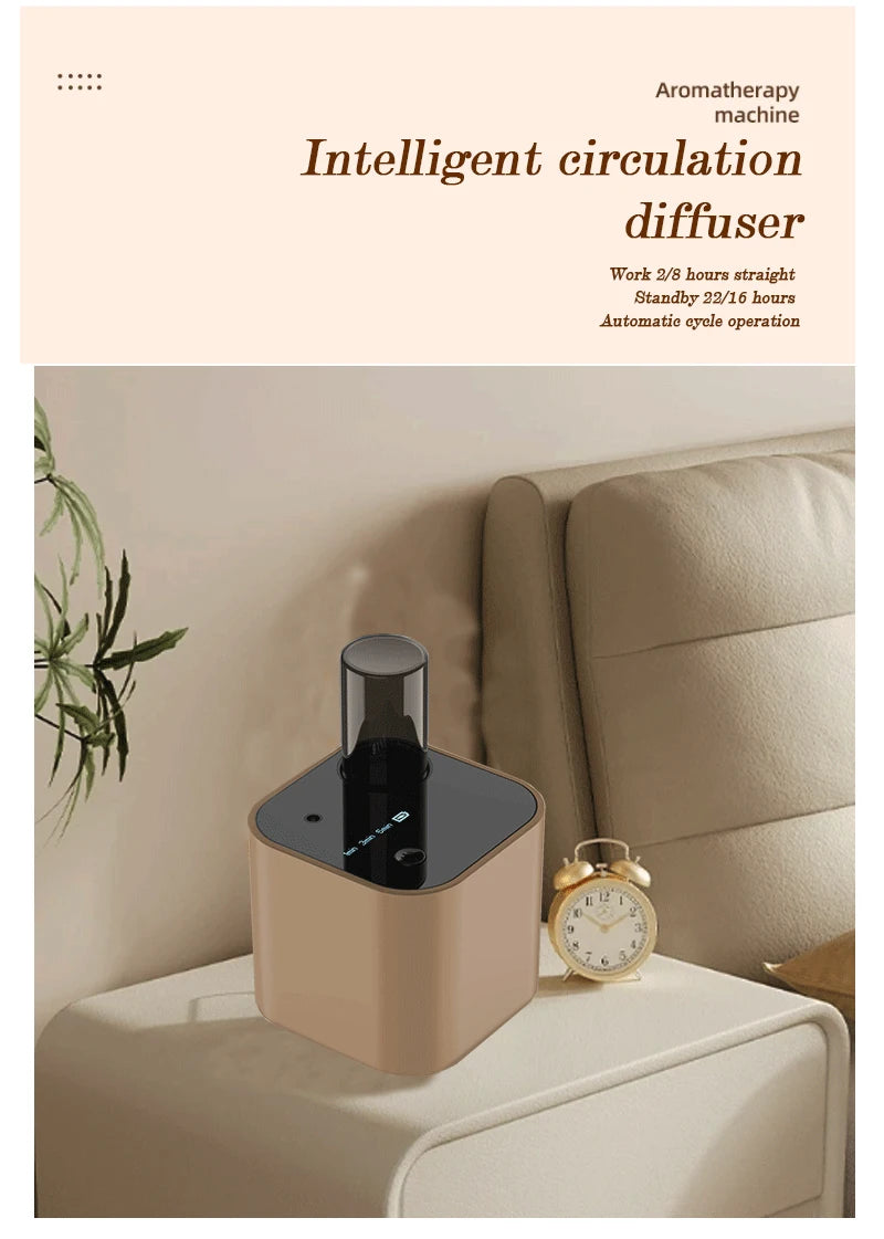 Rechargeable USB Portable Waterless Aroma Diffuser Nebulizer – 10ml Pure Essential Oil Scent for Home & Office