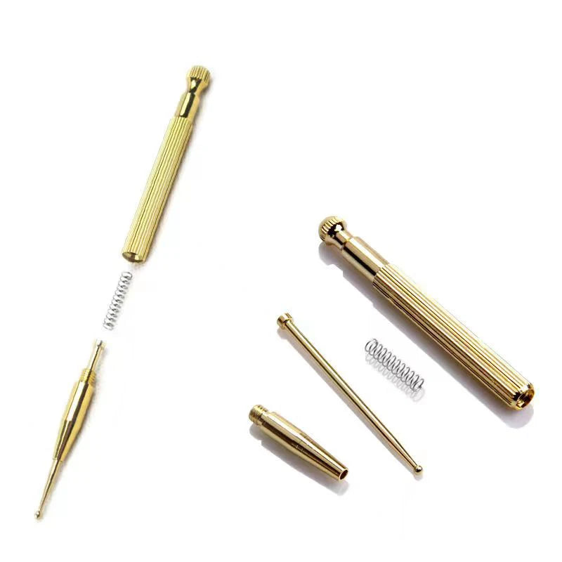 Pure Copper Acupressure Pen - Ear & Body Acupoint Massager, Portable Acupuncture Trigger Point Tool