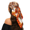 Square Satin Foulard Scarf 90 x 90 cm (35 x 35 in) Neckerchief Bandana Hijab for Women