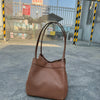 Personalized Faux Suede Bucket Bag for Women – Custom Letter Shoulder Tote, Luxury Party Handbag