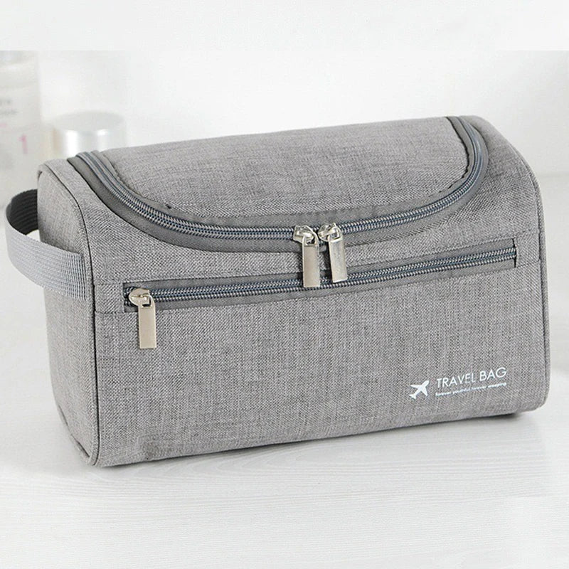 Mochatree Men's Hanging Toiletry Bag 9.8x5.7x5.9 in (25x14.5x15 cm) – Water-Resistant Travel Dopp Kit & Hanging Wash Organizer