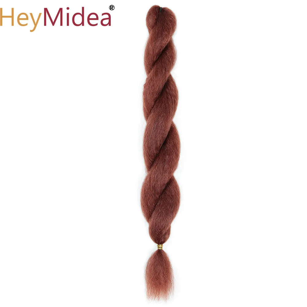 Crochet Kinky Curly Ombre Marley Braiding Hair – Synthetic Yaki Straight, 26 in (66 cm), ~60 g