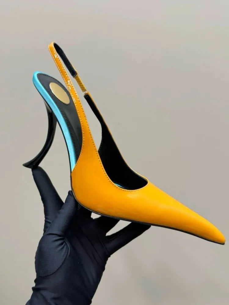 Women's Slim-Fit Pointed High Heel Sandals – 10 cm (4 in) Stiletto Party & Wedding Heels