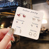 Korean Star Moon Butterfly Stud Earring Set Vintage Aesthetic Heart Y2K Jewelry for Women