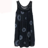 Plus Size Women's Summer Lace Print Camisole Dress – Sleeveless Loose Swing Long Sundress