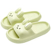 Pillow Rabbit Slippers for Women – Plush Bunny Slide House Slippers with Cushioned Thick EVA Sole