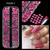 Mini Caviar Beads Nail Art 12-Grid Gold and Silver Micro Ball Charms 0.5–3mm (0.02–0.12in) with Magnetic Picker Pen