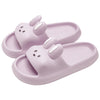 Pillow Rabbit Slippers for Women – Plush Bunny Slide House Slippers with Cushioned Thick EVA Sole