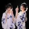 Ankle-Length Kimono Dress for Women – Traditional Japanese Yukata Cosplay Party Ethnic Streetwear