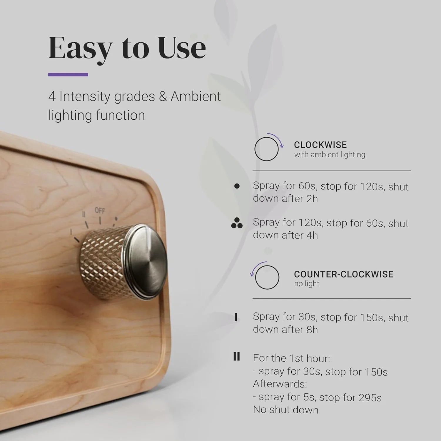 Nebulizing Essential Oil Diffuser - Battery Operated Wood and Glass Aromatherapy Diffuser for Home & Office