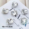 Clear Crystal Heart Nail Rhinestones 5-Pack – Transparent Glass Nail Art Gems DIY Charms