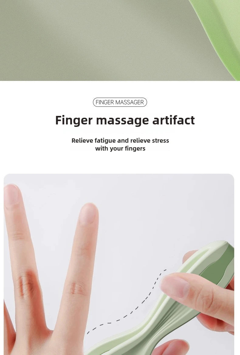 Dual-Row Roller Finger Massager — Portable Manual Finger & Hand Massager to Relieve Fatigue and Improve Circulation
