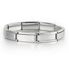 Italian Modular Charm Bracelet 9mm (0.35in) Stainless Steel Box Chain – DIY Assembled Charm Bangle for Women, Gift