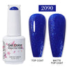 Red Semi-Permanent UV Gel Nail Polish 15ml (0.5 fl oz) Top & Base Hybrid