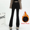 Women's High Waist Y2K Bell Bottom Jeans – Slim Fit Black Flare Stretch Denim