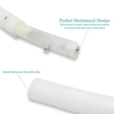 LED Glow Hula Hoop (60/70/80/90 cm | 24/28/31/35 in) — Multicolor Light-Up Fitness Hoop for Adults & Kids, Portable Collapsible Core Workout