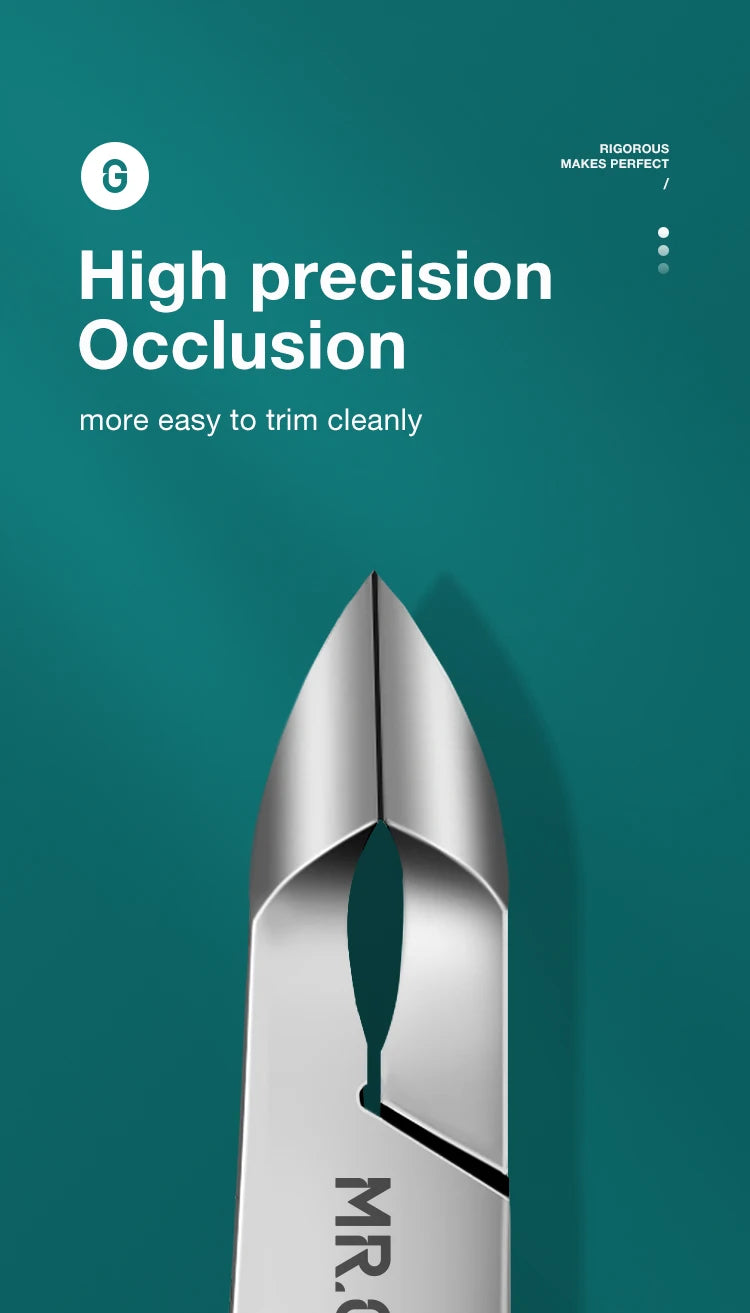 MR.GREEN Stainless Steel Cuticle Nippers - Precision Cuticle Clippers & Trimmer for Manicure Pedicure