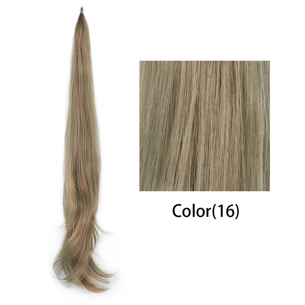 Soowee 32in (81 cm) Long Layered Clip-In Ponytail Extension, Blonde Heat-Resistant Synthetic Hairpiece