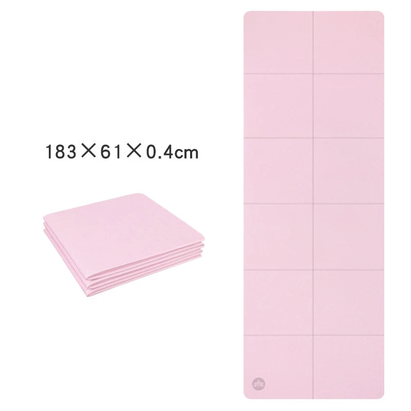 Foldable Yoga Mat Mute Eco Friendly Folding Travel Fitness Exercise Double Sided Non-Slip For Pilates & Floor Workouts Dance