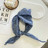 Floral Triangle Scarf for Women - Versatile Neck Shawl, Head Wrap & Bandana, 31.5–39.4 in (80–100 cm), Polyester