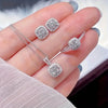 Luxury Cube Jewelry Set – Women's Necklace, Earrings & Ring Trio, Elegant Gift for Valentine's Day & Christmas