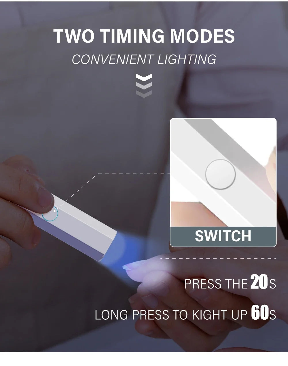 Portable Handheld Mini UV LED Nail Lamp – USB Type-C Rechargeable 3W Gel Polish Dryer for Quick Cure