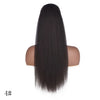 WIGSIN 22-Inch (56 cm) Synthetic Yaki Straight Puff Ponytail Clip-In Drawstring Hair Extension for Women