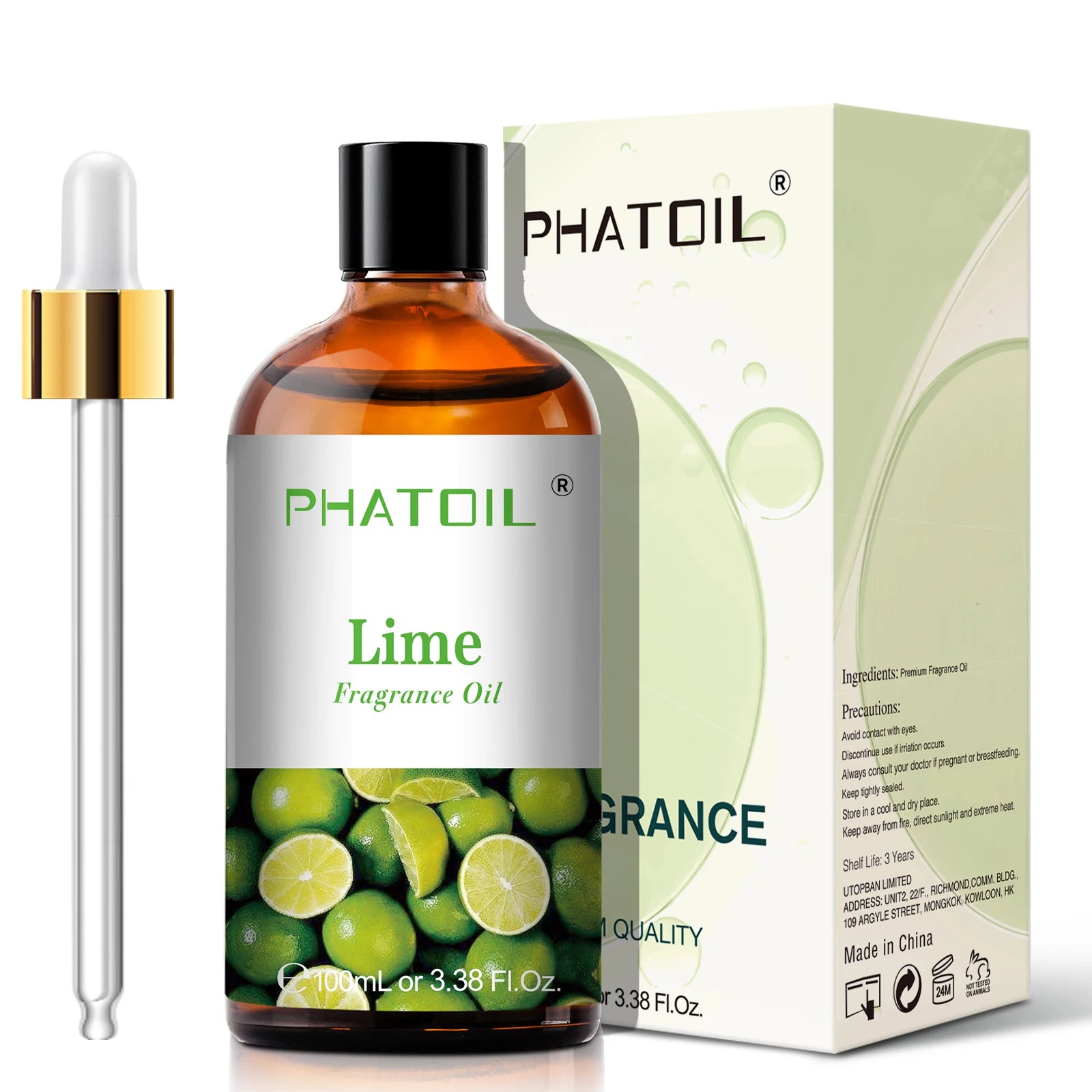 PHATOIL 100ml (3.4 fl oz) Fragrance Oil — Coconut, Peach, Blueberry, Mango, Apple, Banana, Grape, Lemon for Diffusers, Soap & Candle Making