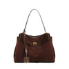 Rodeo Frosted Cowhide Genuine Leather Tote — Large Capacity Women's Shoulder Handbag